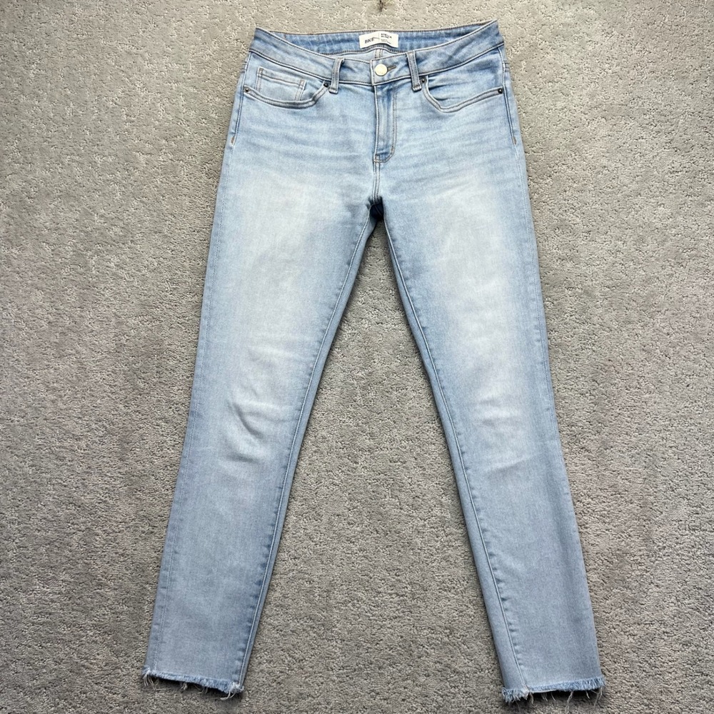 BKE Jeans Womens 28x27 Blue Light Wash Stella Mid Rise Slim Fit Ankle Skinny